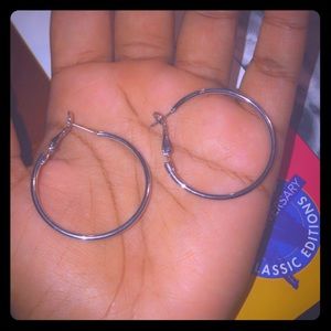 Silver Hoops 🤗😘